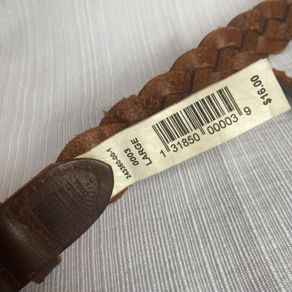 Gap brown leather braided belt - Picture 2 of 2